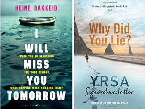 nordic noir books - i will miss you tomorrow, why did you lie