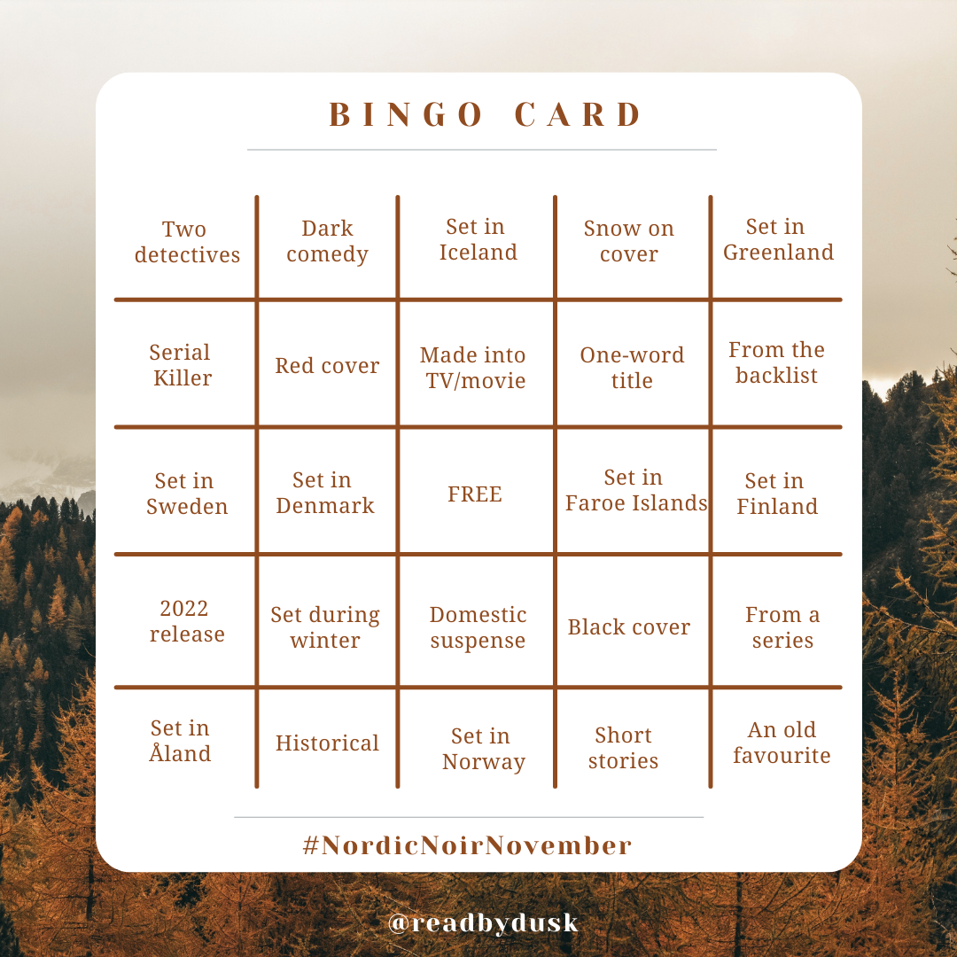 Nordic noir november reading challenge 2022 read by dusk